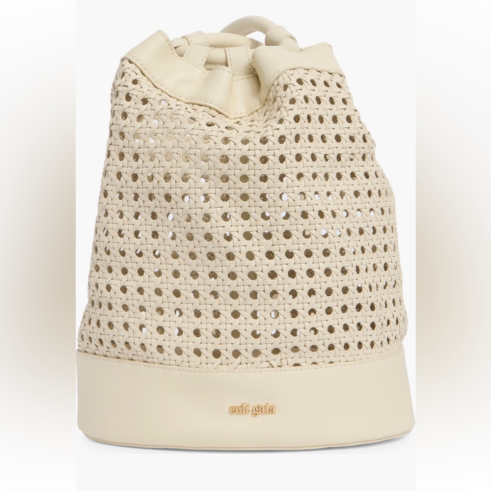 🔥🔥CULT GAIA Fifi mini rattan cane bucket bag